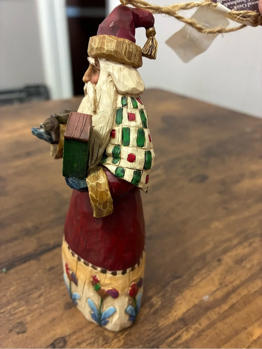 Jim Shore Heartwood Creek Santa with Birds/Birdhouse Ornament